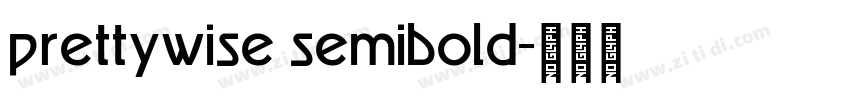 prettywise semibold字体转换
